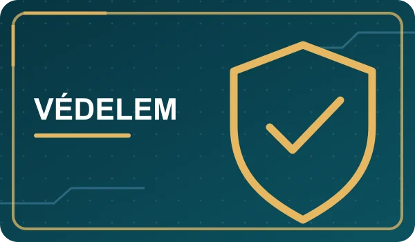 Védelmi ellenőrzési réteget szemléltető pajzs.
